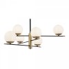 NOWODCZESNA LAMPA WISZĄCA MAYTONI NOSTALGIA MOD048PL-06G CZARNO-ZŁOTA BIAŁE KULE